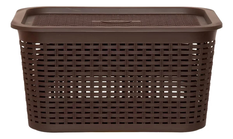 CANASTILLA ORGANIZADORA PLASTICA 22 LITROS IDEAL PARA ALMACENAMIENTO - 7