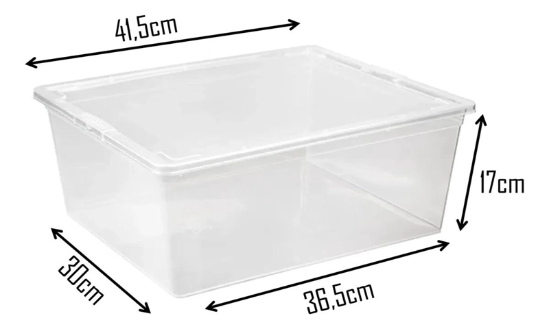 CAJA ORGANIZADORA APILABLE 19 LITROS CON TAPA IDEAL PARA JUGUETES - 3