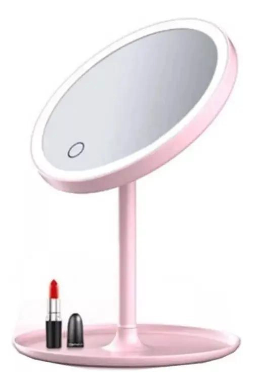 ESPEJO DE MAQUILLAJE LED GIRATORIO Y PLEGABLE CON SOPORTE - 2
