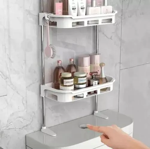 ESTANTE ORGANIZADOR PARA BAÑO Y COCINA CON GANCHOS - 3