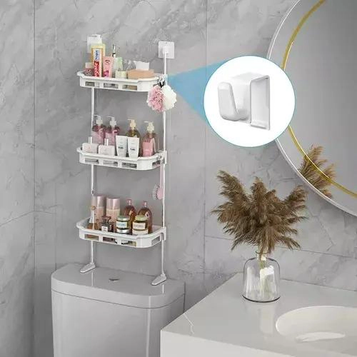 ESTANTE ORGANIZADOR PARA BAÑO Y COCINA CON GANCHOS - 5