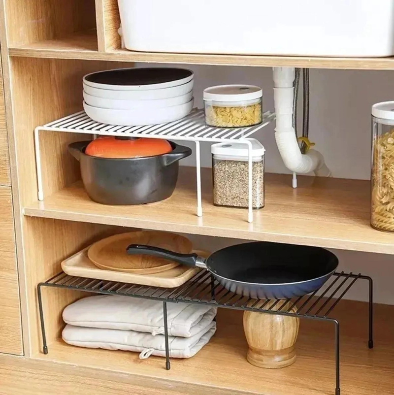 JUEGO DE 3 ESTANTES EXTENSIBLES DE HIERRO PARA COCINA Y ORGANIZACION - 10