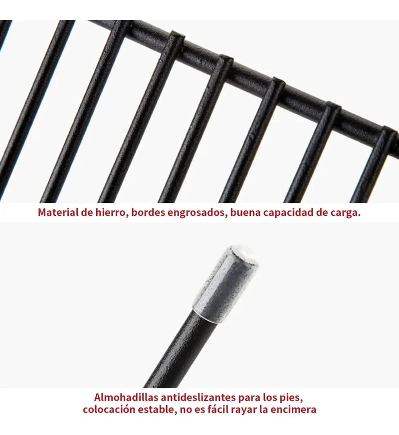JUEGO DE 3 ESTANTES EXTENSIBLES DE HIERRO PARA COCINA Y ORGANIZACION - 3