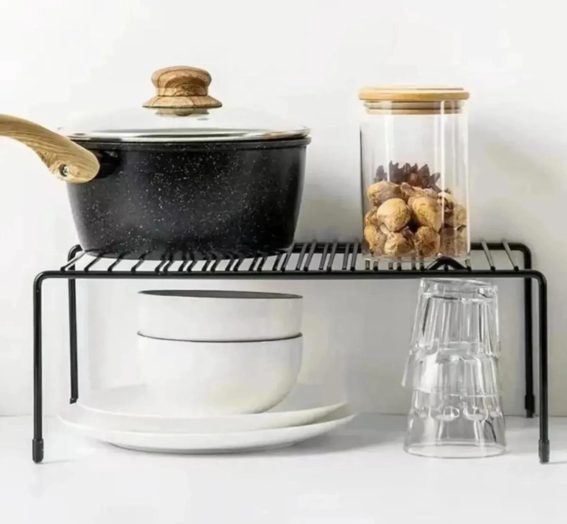 JUEGO DE 3 ESTANTES EXTENSIBLES DE HIERRO PARA COCINA Y ORGANIZACION - 6
