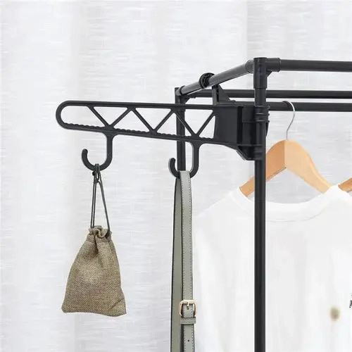 CLOSET ORGANIZADOR MULTIFUNCIONAL CON ZAPATERO Y PERCHERO NEGRO - 10