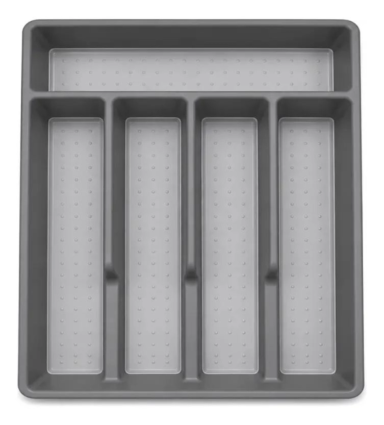 ORGANIZADOR DE CUBIERTOS Y UTENSILIOS DE COCINA CON 5 COMPARTIMENTOS - 1
