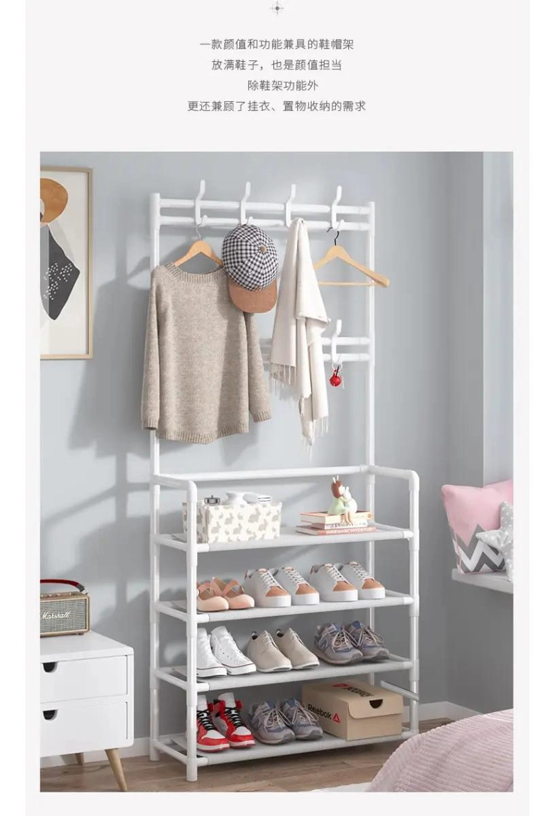 ORGANIZADOR COLGADOR DE ZAPATOS Y PERCHERO MULTIFUNCIONAL - 2