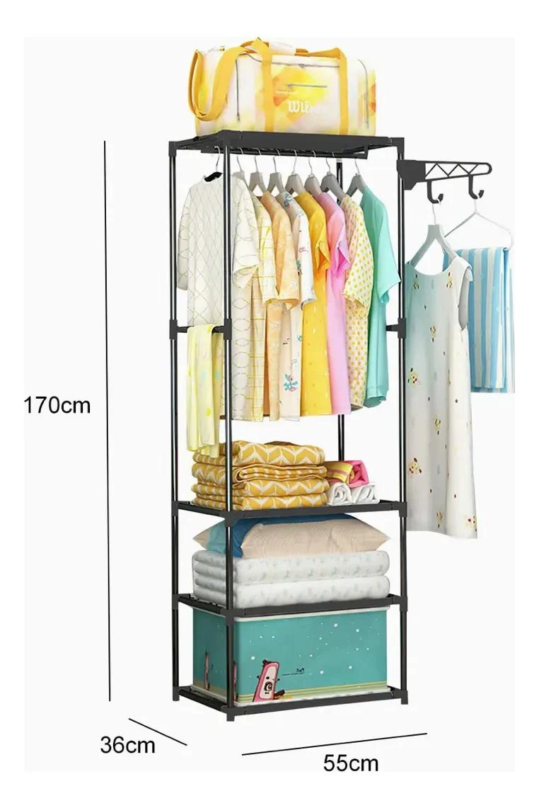 PERCHERO MULTIFUNCIONAL CON ORGANIZADOR DE ZAPATOS 3 NIVELES - 4