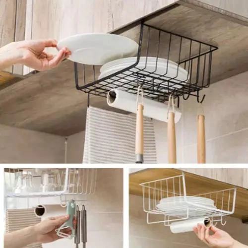 REPISA COLGANTE REJILLA METALICA PARA COCINA Y BAÑO - 2