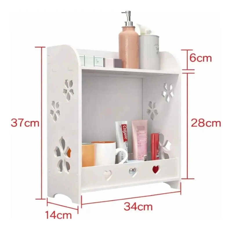 ESTANTE ORGANIZADOR MULTIFUNCIONAL PARA BAÑO CON DOS NIVELES - 2