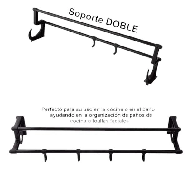 SOPORTE DE REPISA DE COCINA MULTIFUNCIONAL DOBLE BARRA - 1