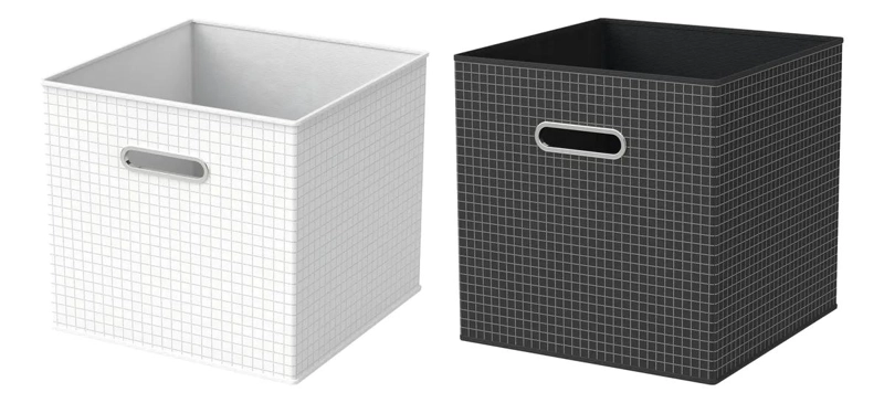 CAJA ORGANIZADORA PLEGABLE DE TELA TNT PARA ROPA 31X31X31CM - 2