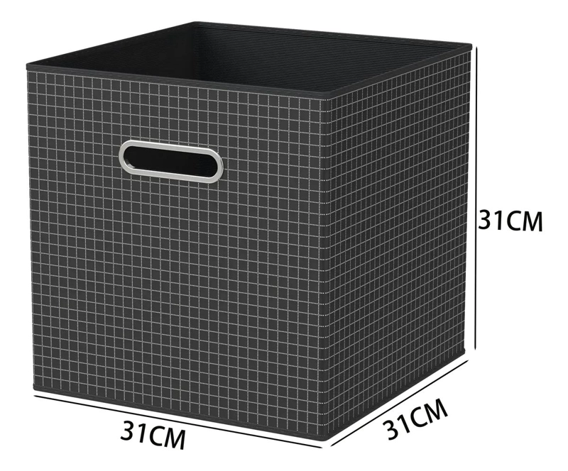CAJA ORGANIZADORA PLEGABLE DE TELA TNT PARA ROPA 31X31X31CM - 5