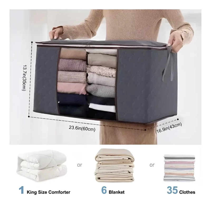 PACK DE 6 ORGANIZADORES DE ALMACENAMIENTO PARA ROPA - 2