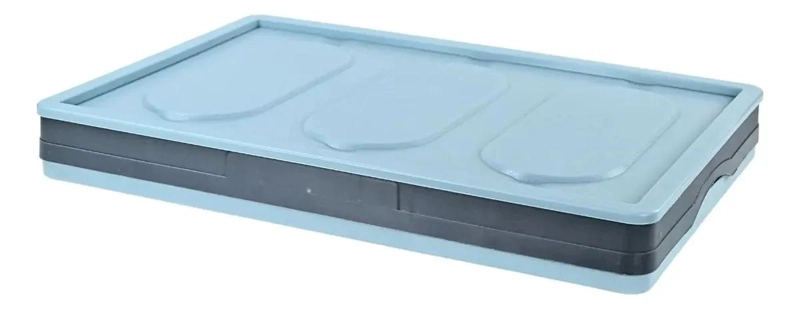 CAJA ORGANIZADORA PLEGABLE MULTIUSO 30 LITROS COLOR AZUL - 2