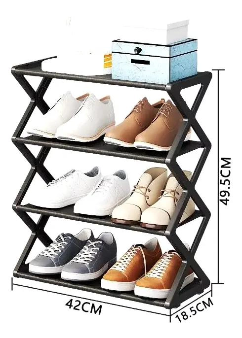 ORGANIZADOR DE CALZADO COMPACTO DE 4 NIVELES PARA HOGAR - 3