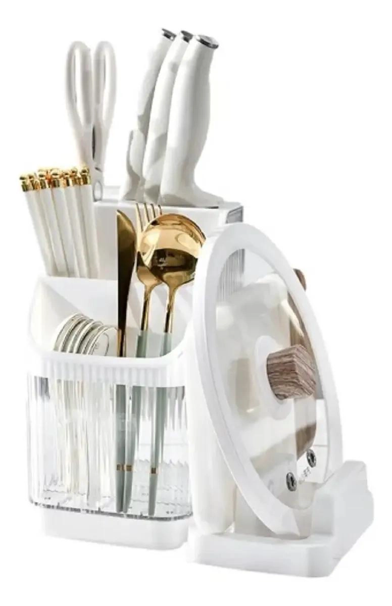 SOPORTE MULTIFUNCIONAL PARA UTENSILIOS DE COCINA Y CUCHILLOS - 1