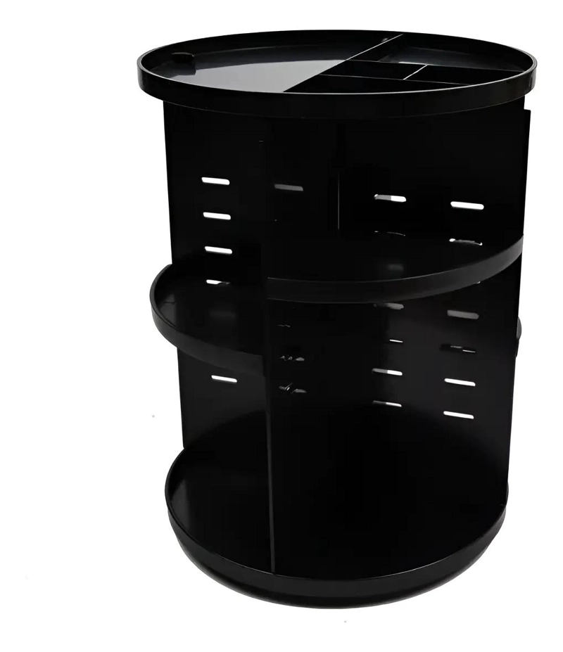 ORGANIZADOR DE MAQUILLAJE GIRATORIO 360 GRADOS CON COMPARTIMENTOS - 1