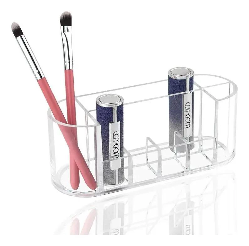 ORGANIZADOR ACRILICO PARA MAQUILLAJE Y LABIALES CON 8 COMPARTIMIENTOS - 3