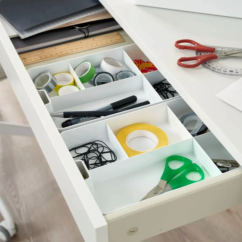 ORGANIZADOR DE ROPA CON 5 COMPARTIMENTOS BLANCO 26X17X4 CM - 7