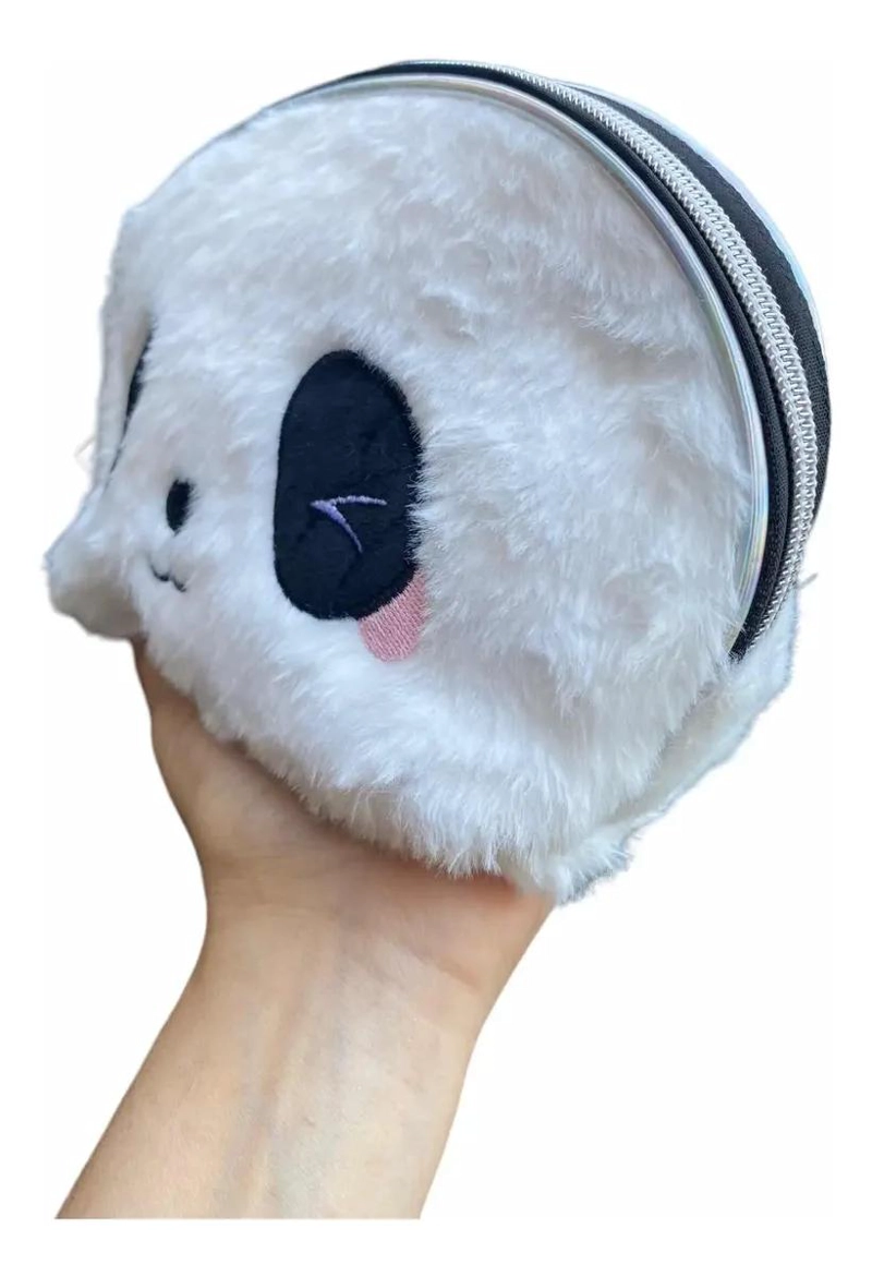 ESTUCHE COSMETIQUERO FELPA DISEÑO OSO PANDA KAWAII - 1