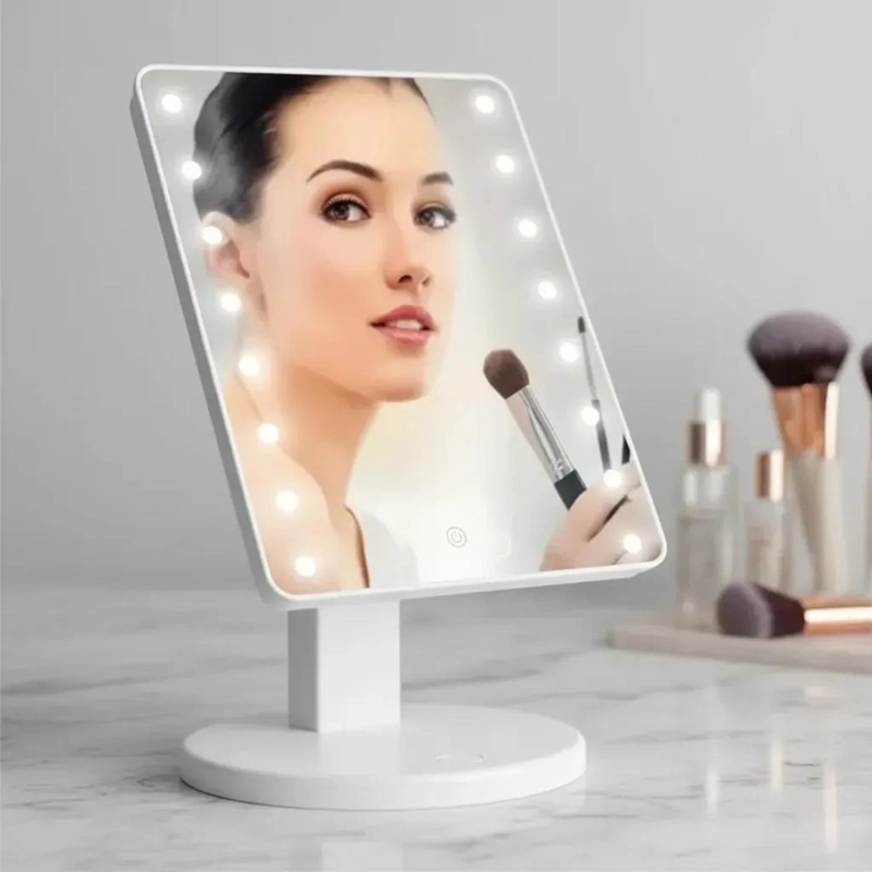 ESPEJO ILUMINADO LED PORTATIL PARA MAQUILLAJE 28X19.8CM - 4