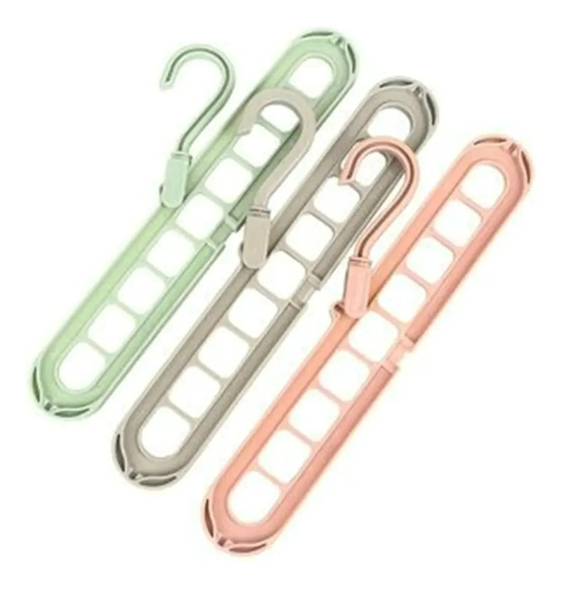 PACK DE 10 PERCHEROS COLGADORES MAGICOS GIRATORIOS PARA AHORRO DE ESPACIO - 4