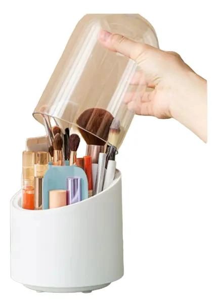 ORGANIZADOR GIRATORIO PARA BROCHAS Y LAPICES DE MAQUILLAJE - 1