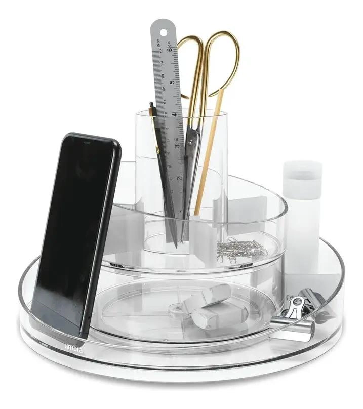 ORGANIZADOR ACRILICO GIRATORIO PARA COSME TICOS Y JOYAS - 5