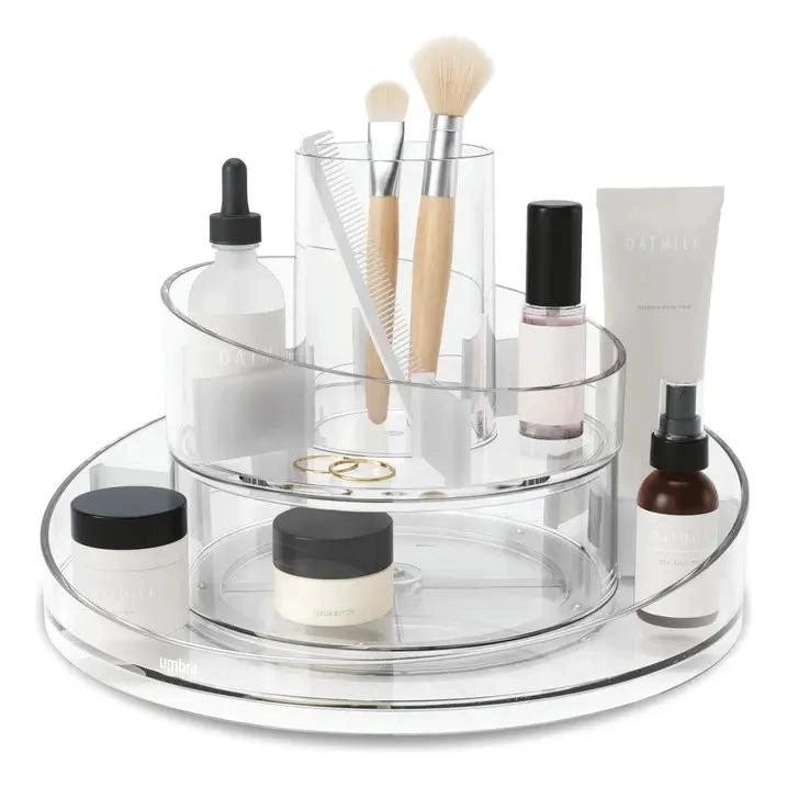 ORGANIZADOR ACRILICO GIRATORIO PARA COSME TICOS Y JOYAS - 6