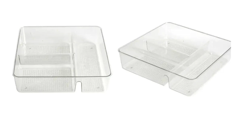 ORGANIZADOR DE PLASTICO PARA REFRIGERADOR 23X23X5,5CM - 1