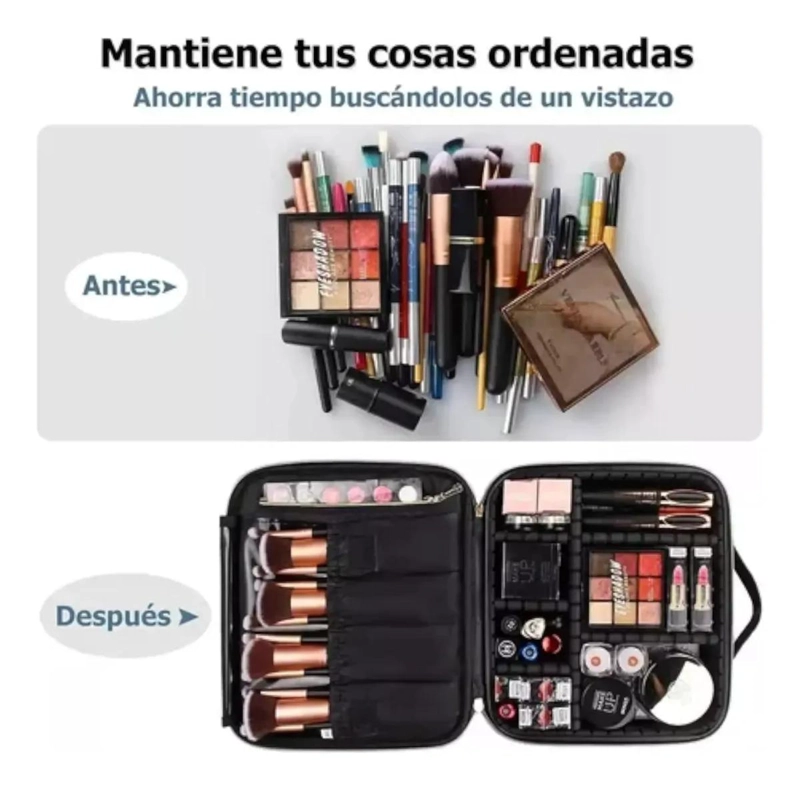 NECESER ORGANIZADOR DE MAQUILLAJE PORTATIL IMPERMEABLE - 3