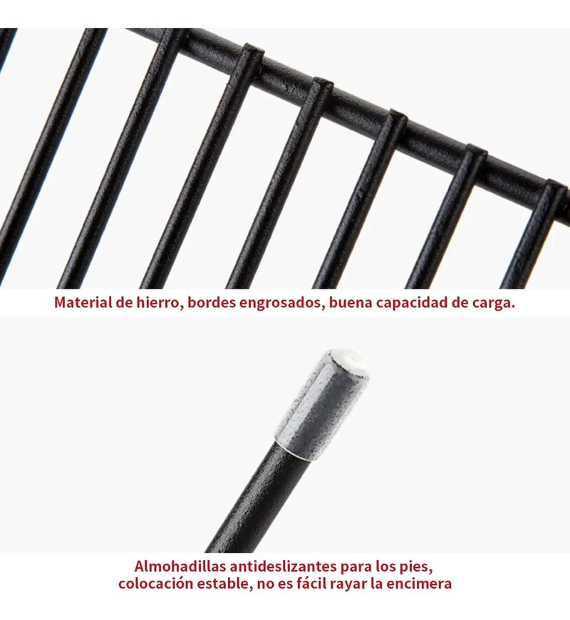 JUEGO DE ESTANTES EXTENSIBLES DE HIERRO PARA COCINA Y BAÑO - 3