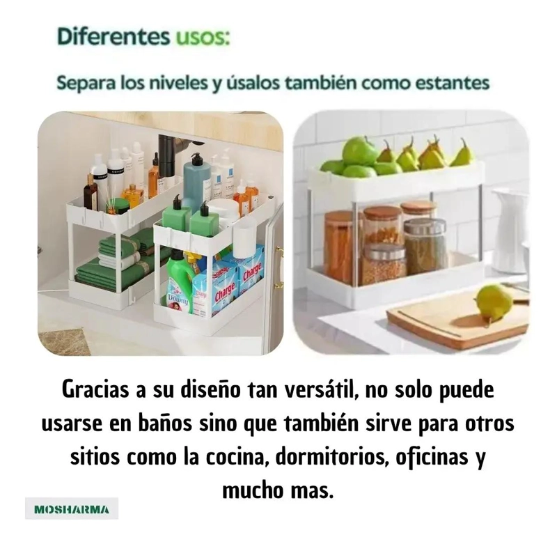 CARRITO ORGANIZADOR DELGADO DE 4 NIVELES CON CAJONES - 9