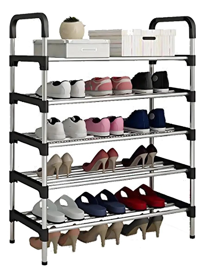 ORGANIZADOR COLGANTE PLEGABLE DE METAL PARA 15 PARES DE ZAPATOS - 1