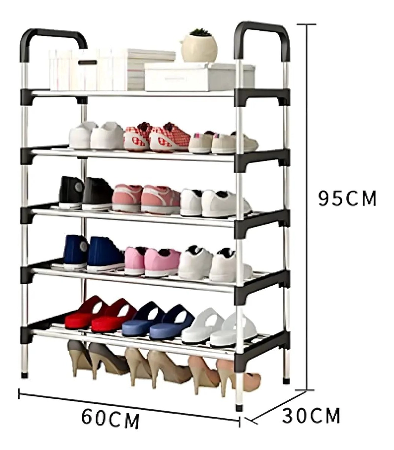 ORGANIZADOR COLGANTE PLEGABLE DE METAL PARA 15 PARES DE ZAPATOS - 3