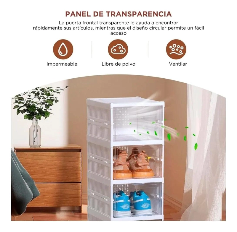 ZAPATERO PLEGABLE DE 6 NIVELES PARA ORGANIZAR CALZADO - 10