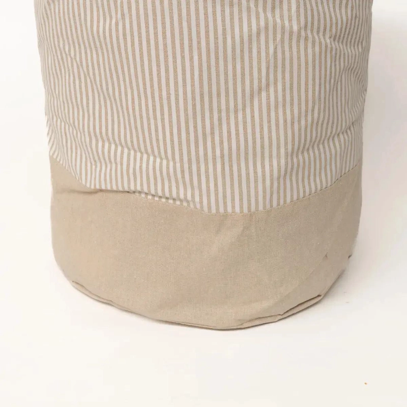 CESTO ORGANIZADOR BEIGE 40X50 CM PARA ROPA Y JUGUETES - 6