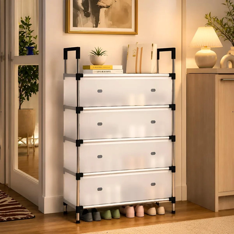 ORGANIZADOR VERTICAL PARA CALZADO CON CUBIERTAS PROTECTORES - 1
