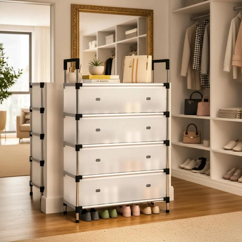 ORGANIZADOR VERTICAL PARA CALZADO CON CUBIERTAS PROTECTORES - 10