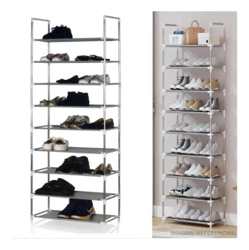 ORGANIZADOR MODULAR DE CALZADO CON 9 NIVELES Y TELA IMPERMEABLE - 3