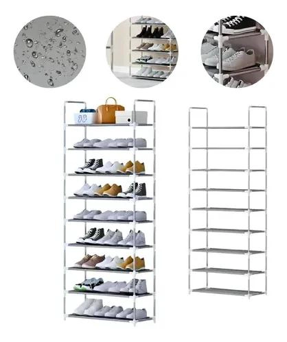 ORGANIZADOR MODULAR DE CALZADO CON 9 NIVELES Y TELA IMPERMEABLE - 4