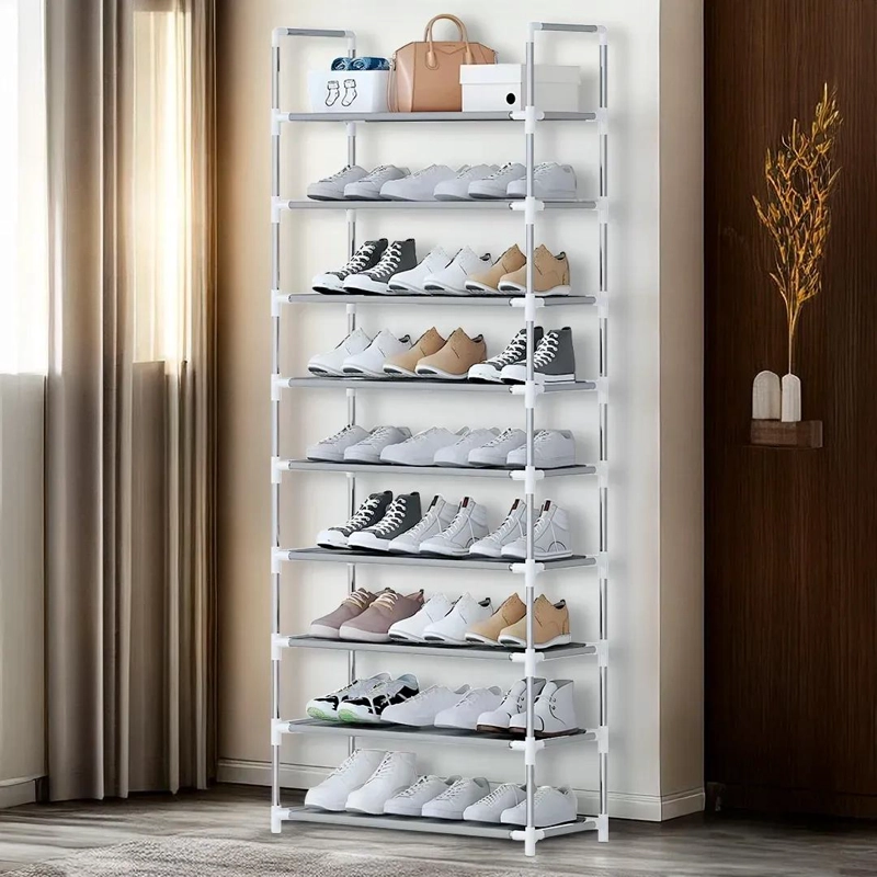 ORGANIZADOR MODULAR DE CALZADO CON 9 NIVELES Y TELA IMPERMEABLE - 5
