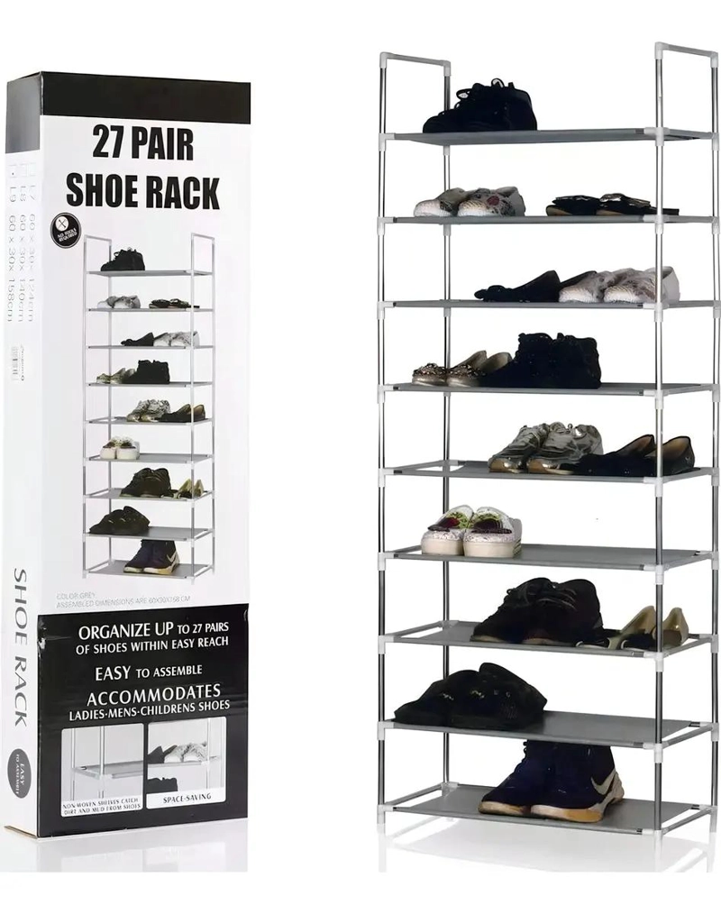 ZAPATERO ESTANTE ORGANIZADOR PARA 27 PARES CON 9 NIVELES - 4