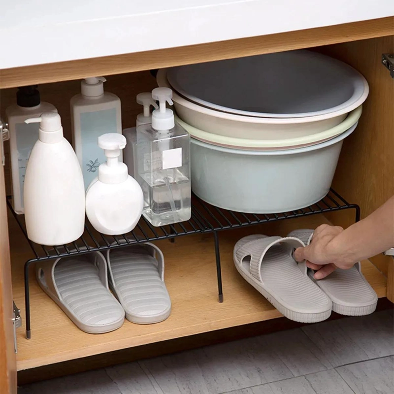 JUEGO DE 3 ESTANTES EXTENSIBLES DE HIERRO PARA ALACENA Y COCINA - 10