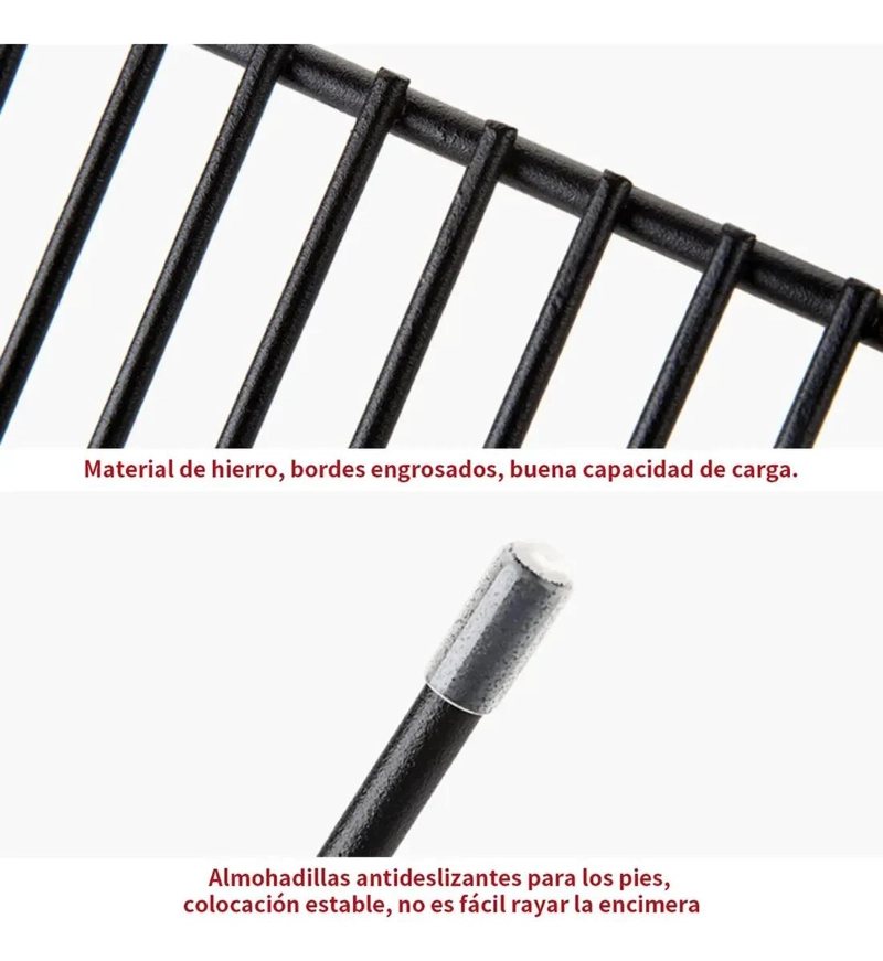 JUEGO DE 3 ESTANTES EXTENSIBLES DE HIERRO PARA ALACENA Y COCINA - 3