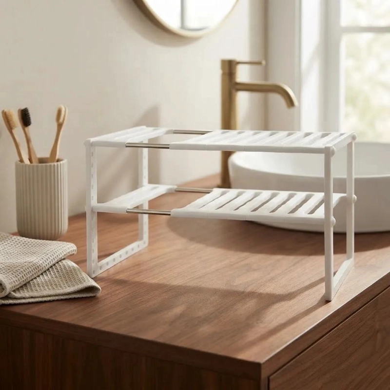 ORGANIZADOR EXTENSIBLE DE COCINA PARA BAJO LAVAPLATOS - 1