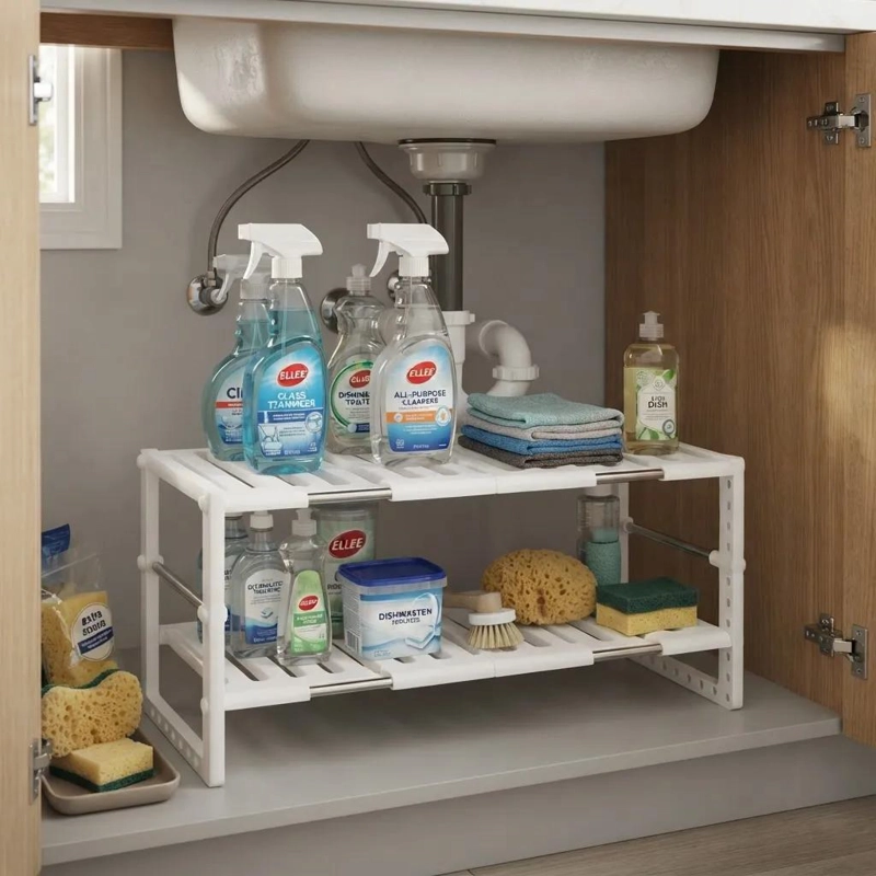 ORGANIZADOR EXTENSIBLE DE COCINA PARA BAJO LAVAPLATOS - 6