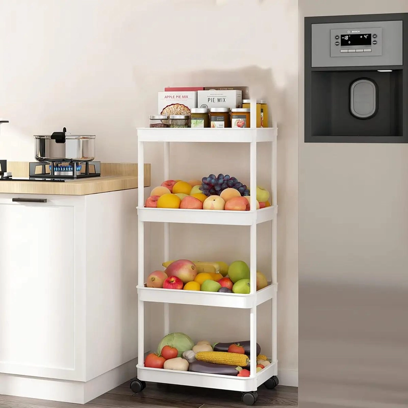 CARRITO DE ALMACENAMIENTO MOVIL DE 4 NIVELES PARA COCINA Y BAÑO - 2