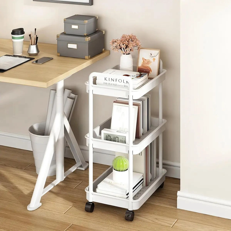 CARRITO DE ALMACENAMIENTO MOVIL DE 4 NIVELES PARA COCINA Y BAÑO - 3